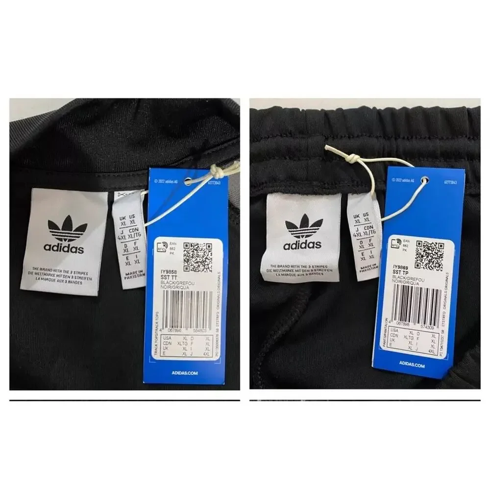 Adidas Originals Classics Superstar Tracksuit Black Grey Size XL